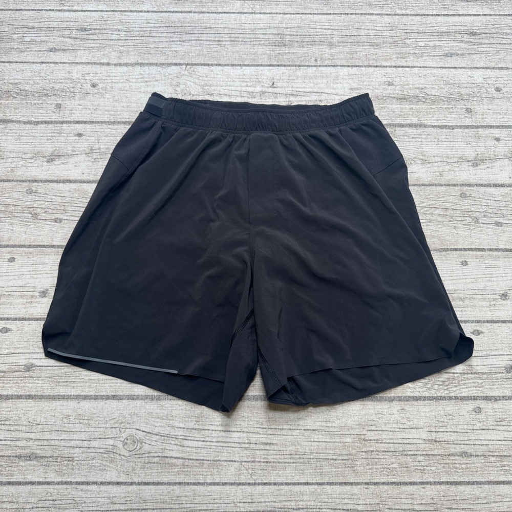 Lululemon Shorts Mens 26 Black Pace Breaker Lined Short 7" Athletic Gym Training